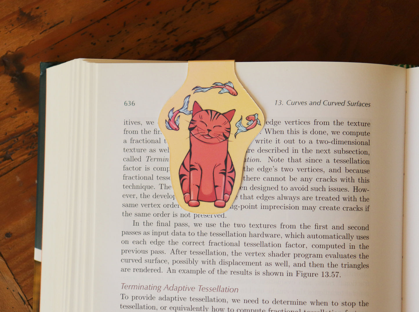 Magnetic bookmark, Cat and fish