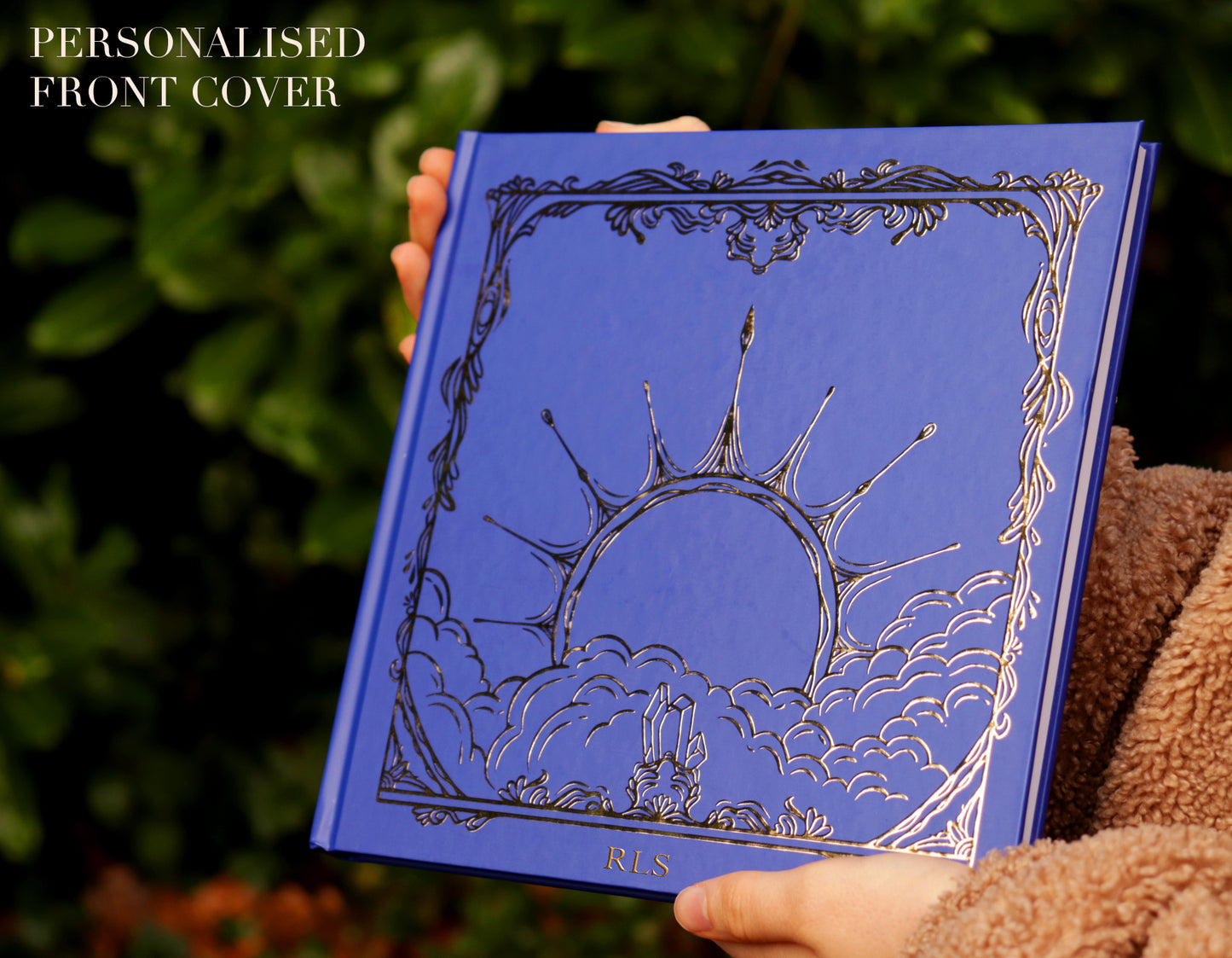 Personalised sketchbook, Hard cover, Gold embossing