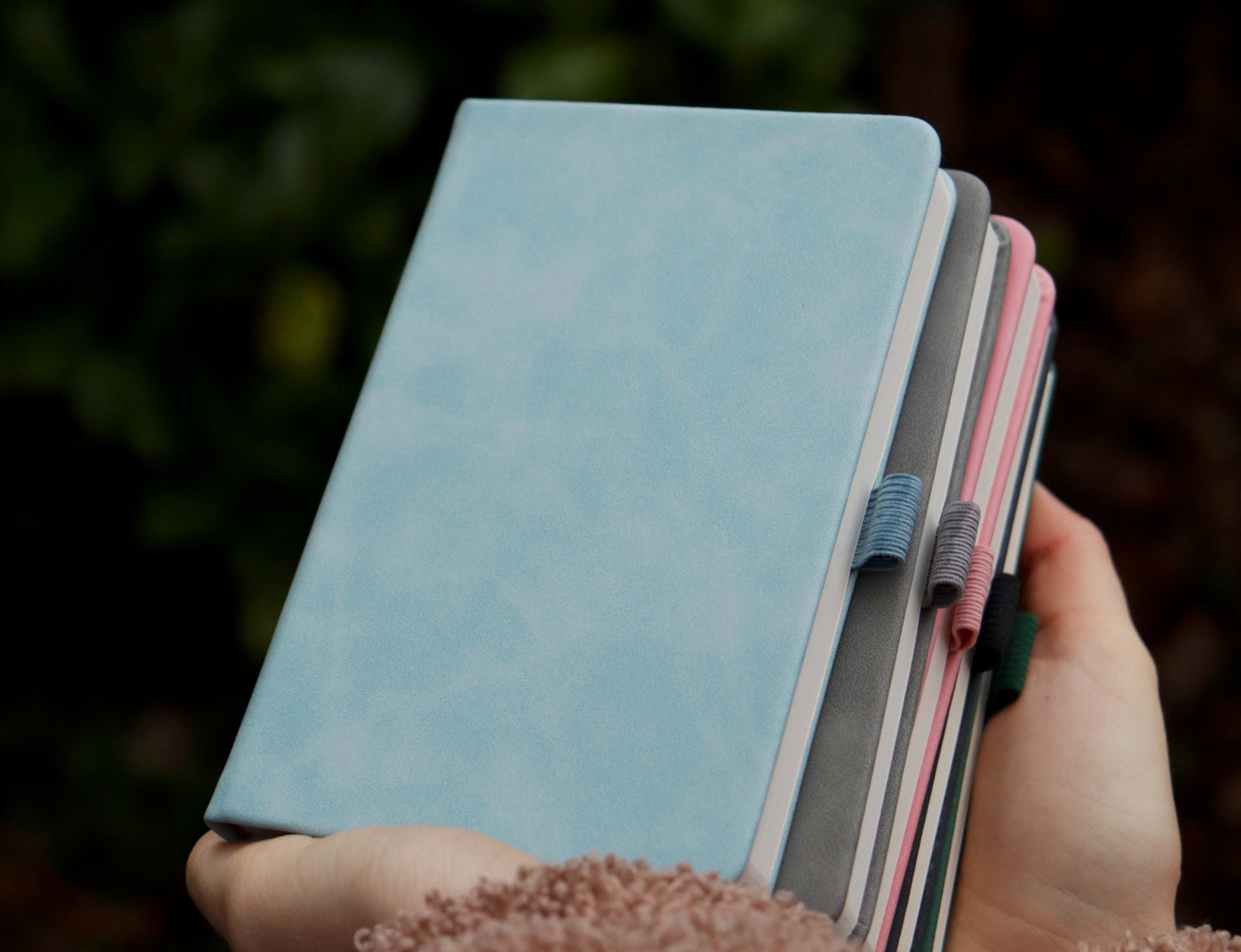 Personalised Notebook, Gold embossing, Vegan leather, A6