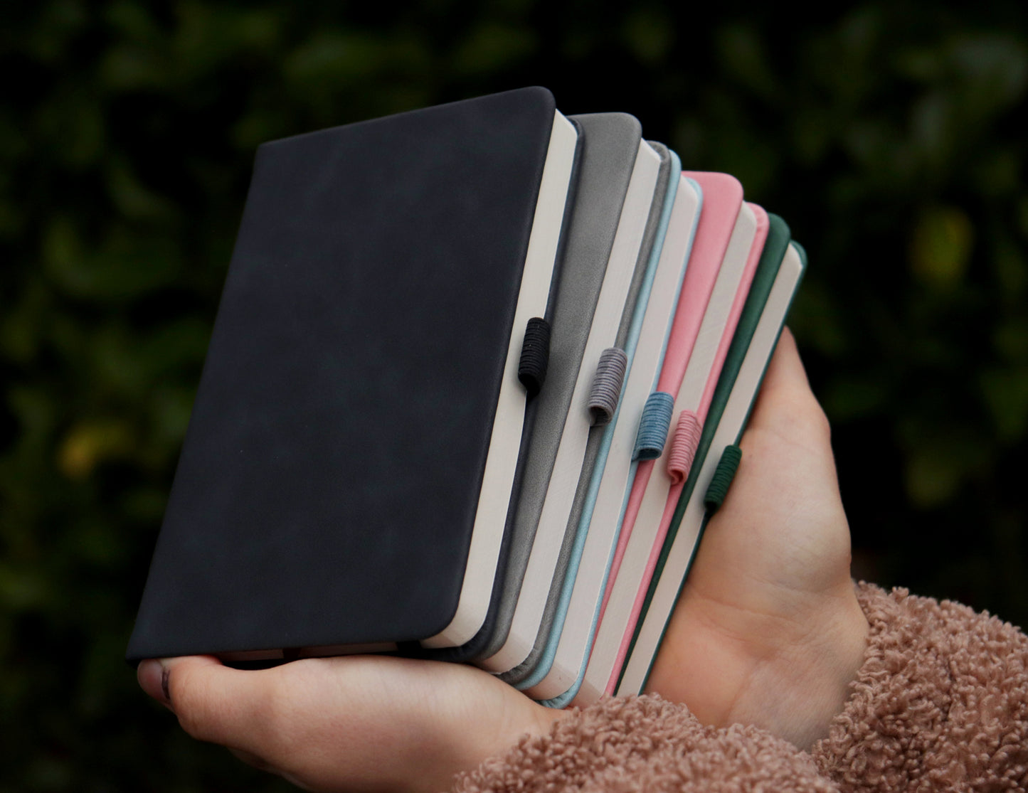 Personalised Notebook, Gold embossing, Vegan leather, A6