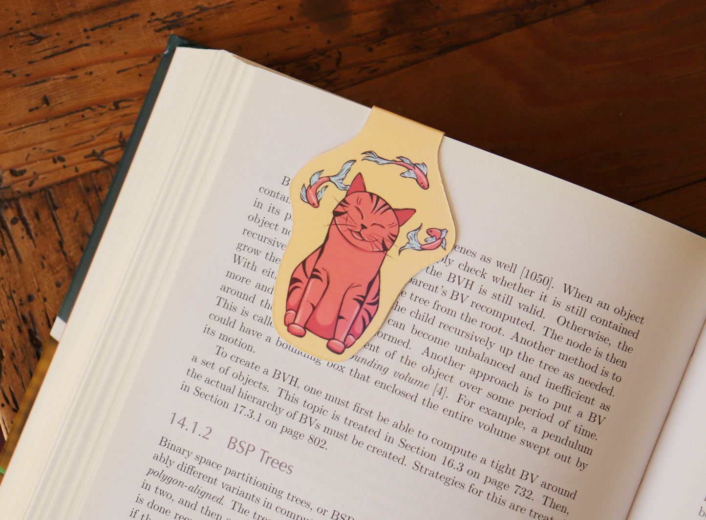 Magnetic bookmark, Cat and fish
