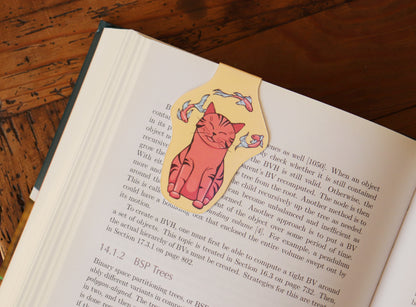 Magnetic bookmark, Cat and fish