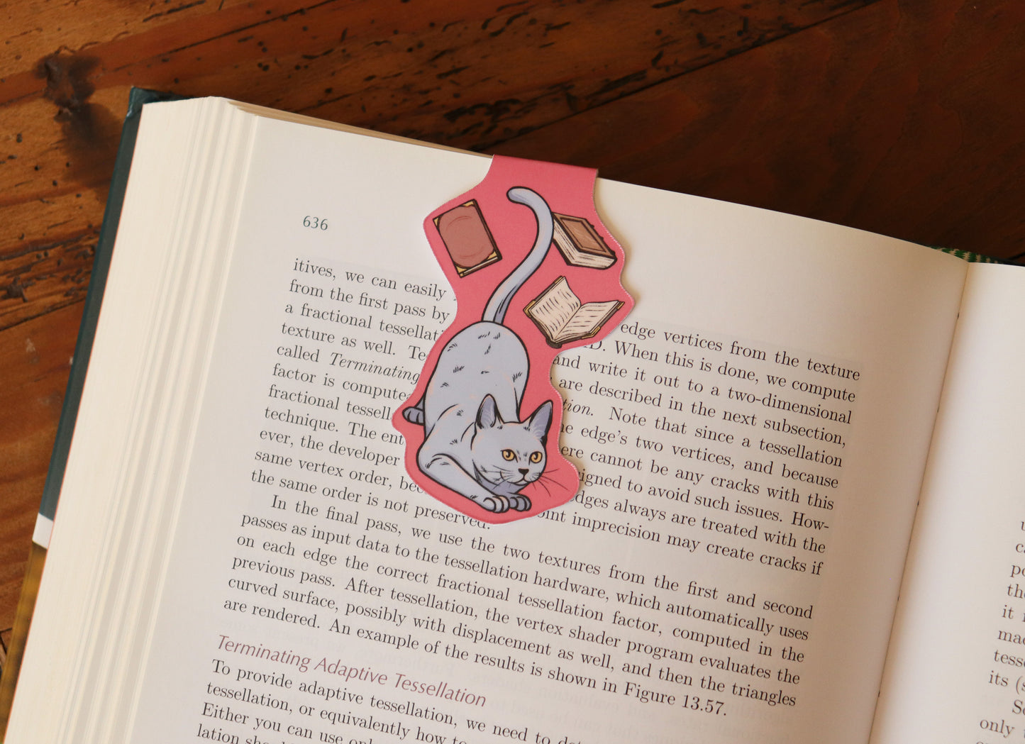 Magnetic bookmark, Book Lover Gift, Cat