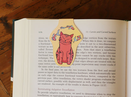 Magnetic bookmark, Cat and fish