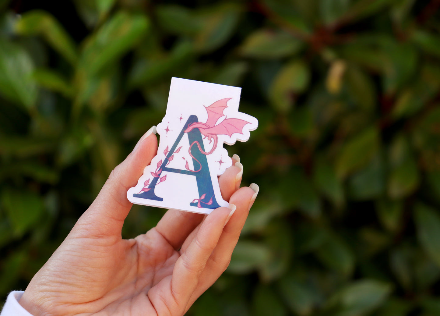 Pesonalised Magnetic bookmark, Initial, Magic bookmark, Dragon
