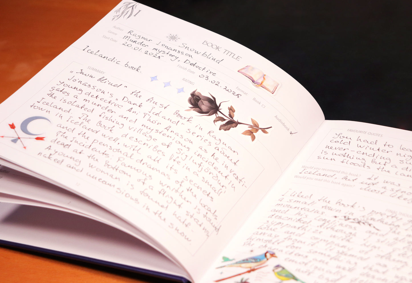 Personalised Reading Journal, Book Journal