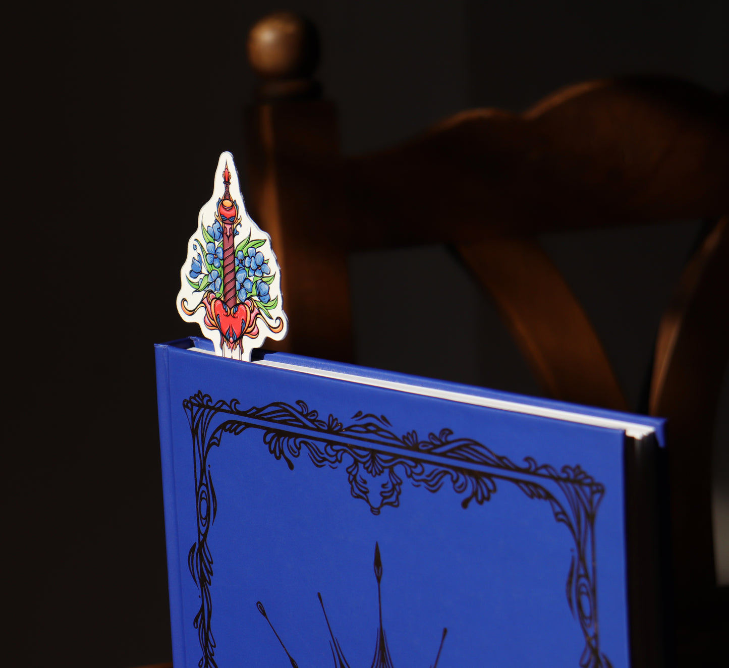Sword with flowers Fantasy Bookmark