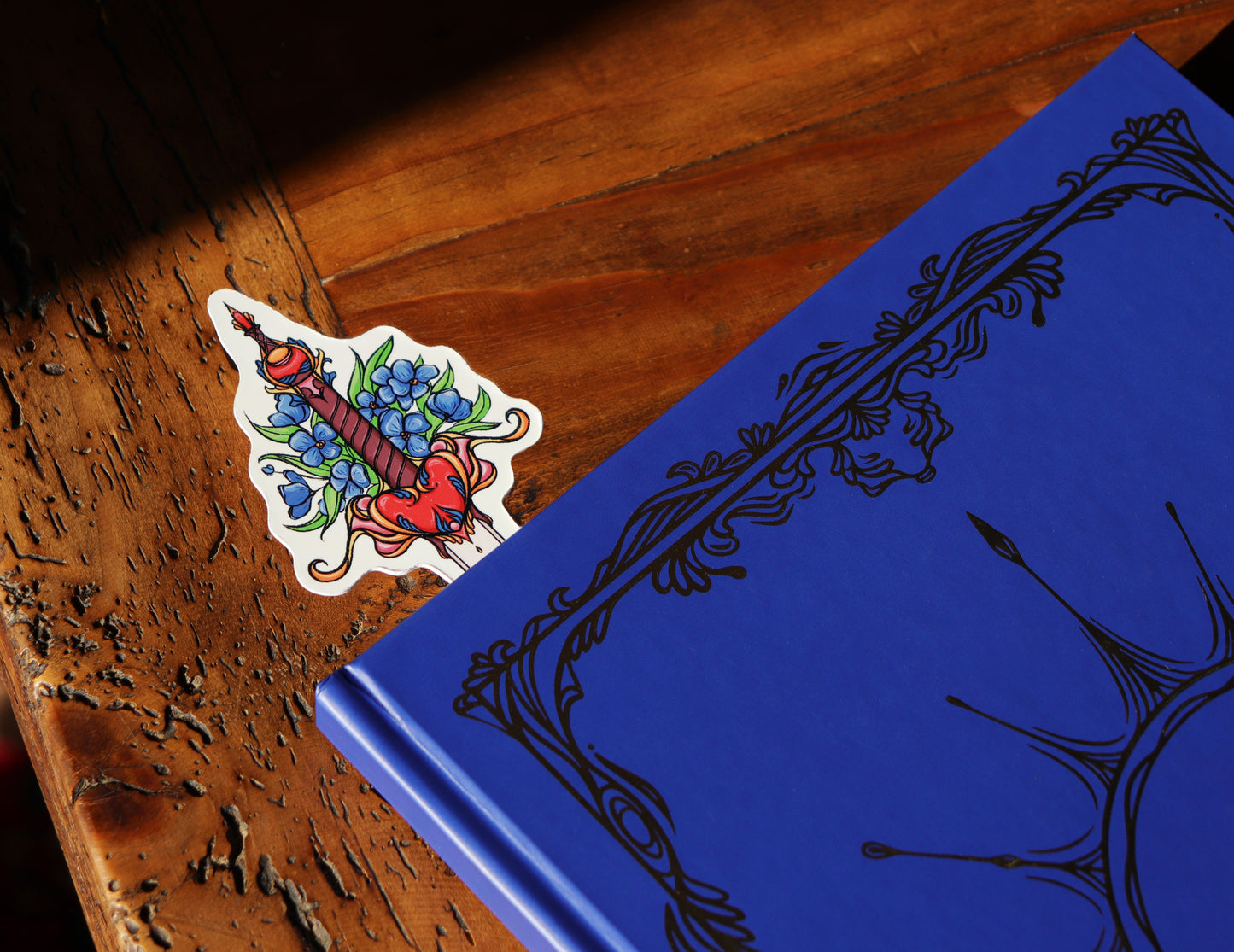 Sword with flowers Fantasy Bookmark