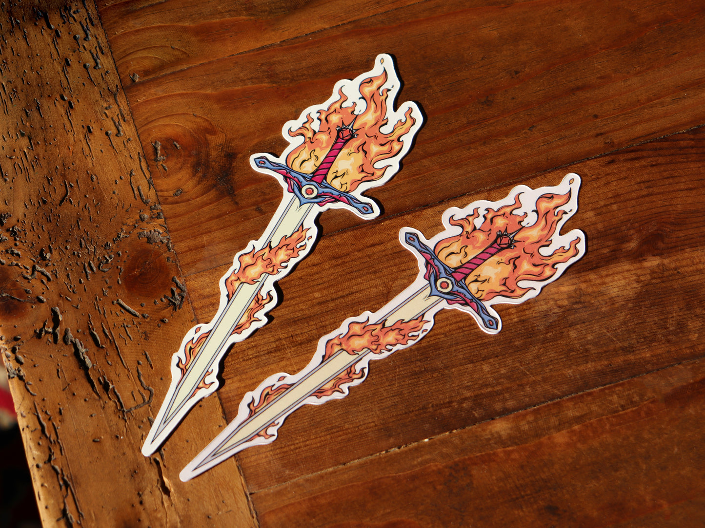 Fire Sword Bookmark, Fantasy Sword