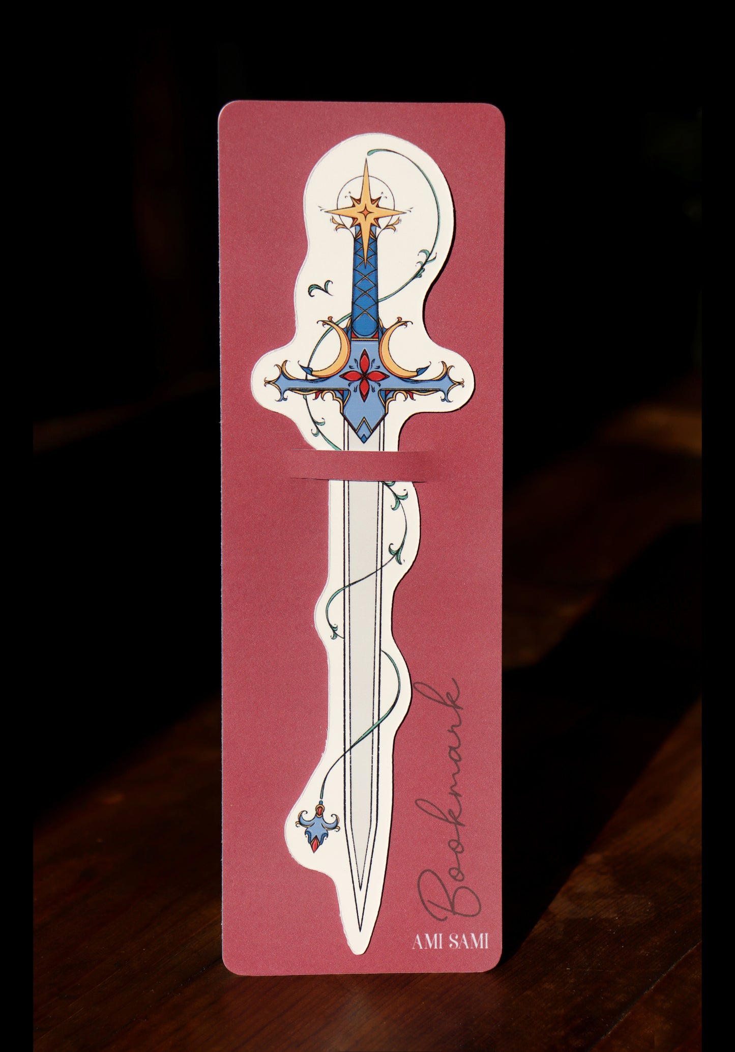Sword Bookmark, Night and The Moon Fantasy Sword