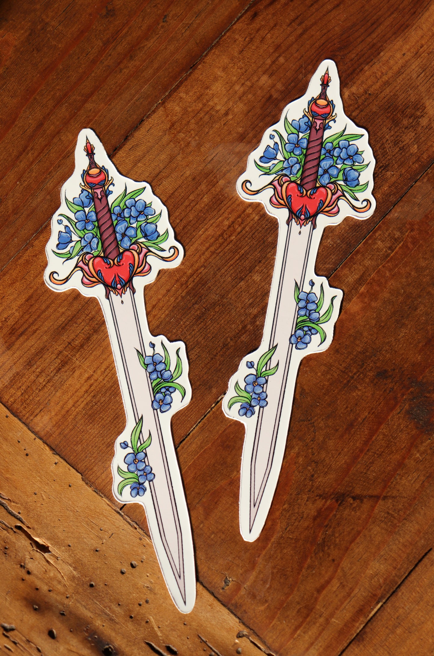 Sword with flowers Fantasy Bookmark