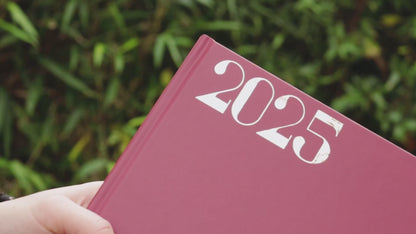 2025 Weekly Planner, Elegant 2025 Weekly Diary, Red